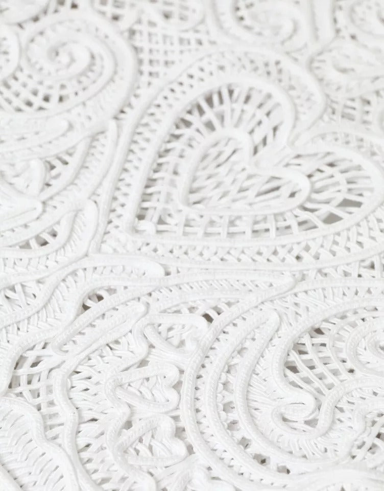 Dolce & Gabbana Beatrice Tote Bag in white cordonetto lace